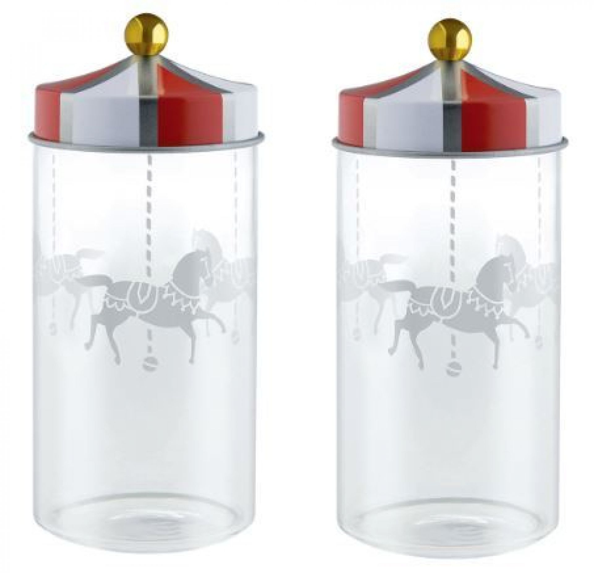 Circus Set aus zwei Gewürzbehältern MW68S2 Alessi